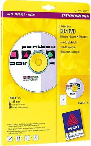 Produktbild Avery CD-Etiketten ClassicSize