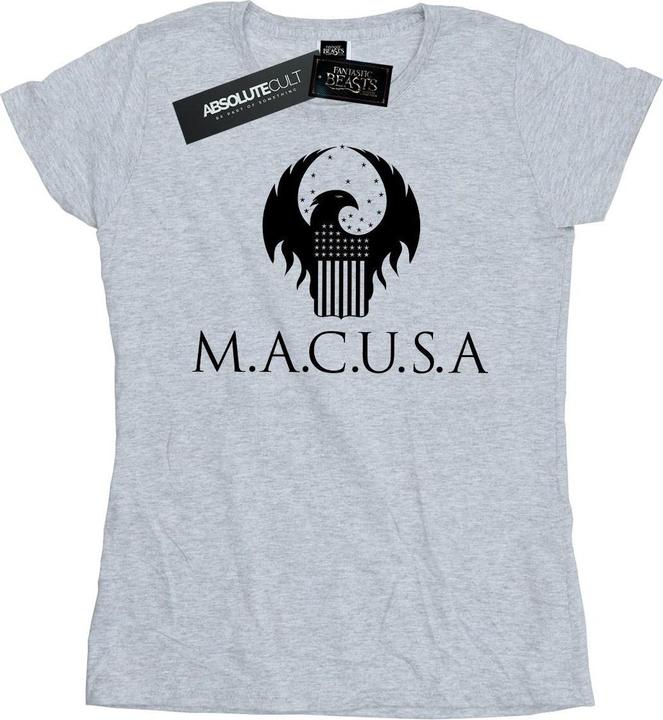 Actual product image Fantastic Beasts Womens/Ladies MACUSA Logo Cotton T-Shirt (XXL)