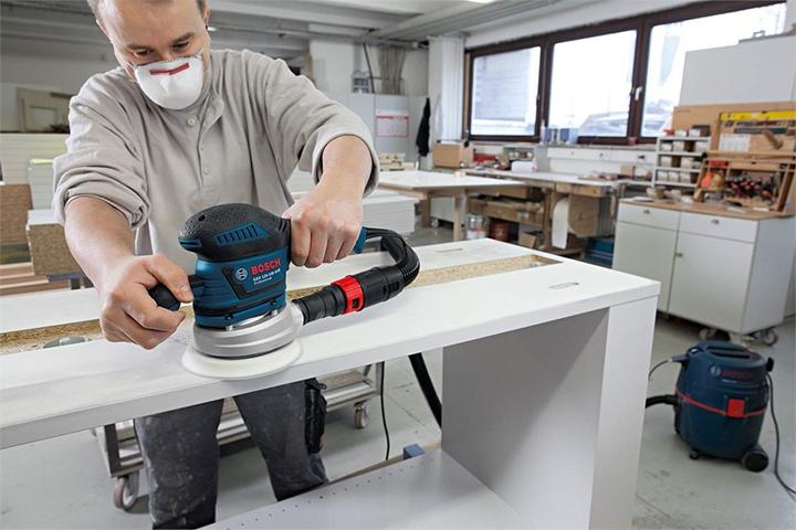 Actual product image Bosch Professional GEX 125-150 AVE Set incl. L-BOXX (Eccentric grinder, 400 W)