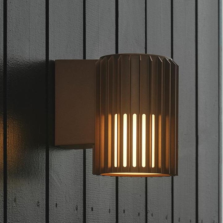 Actual product image Nordlux Aludra wall light E27 IP54 dark brass 2118011261 (E27, IP54)