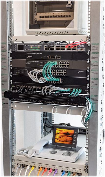 Actual product image InLine Cable guide plate for control cabinet