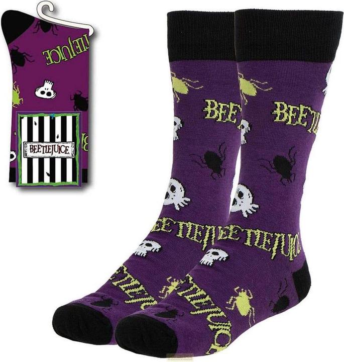 Cerdá Beetlejuice Socken Lila 38-45 (Einzelpack, 38 - 45)