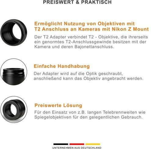 Image du produit Walimex pro Adaptateur T2 sur Nikon Z