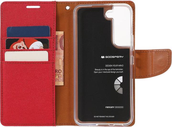 Image du produit Galaxy S22+ - Etui en cuir tissu rouge (Samsung Galaxy S22+)