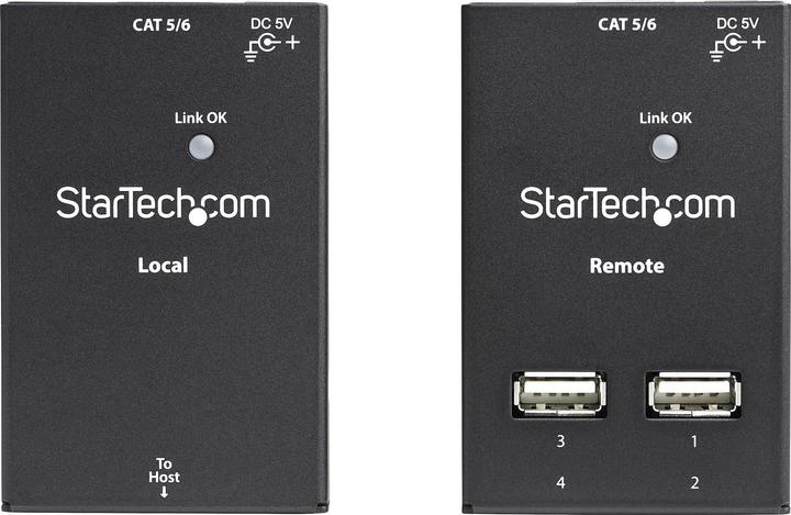 Immagine prodotto StarTech Estensore USB a 4 porte su CAT5/6 (Mini USB, 4 Porti)