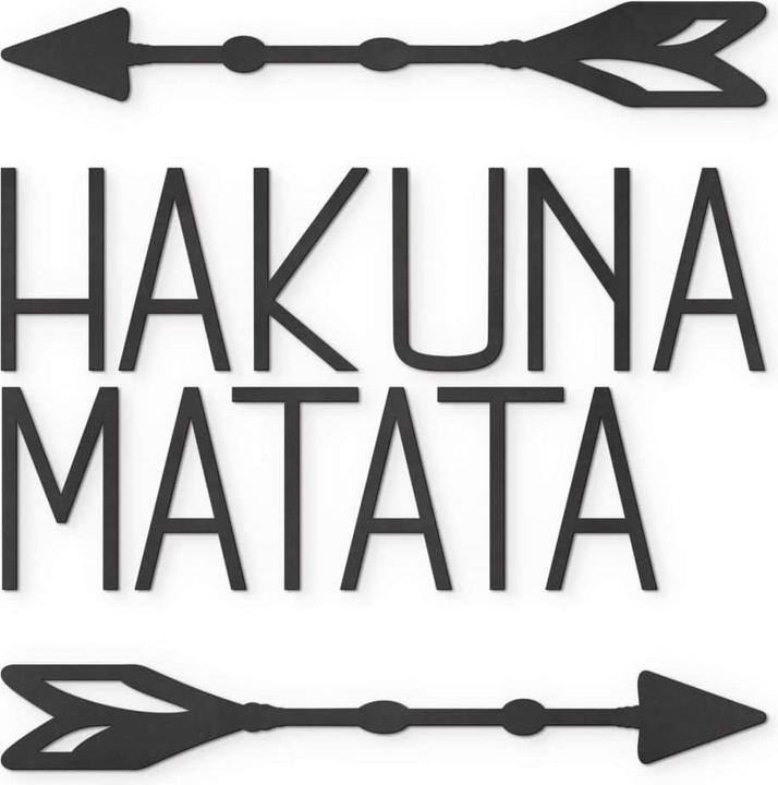 Produktbild Trenddeko Hakuna Matata mit Pfeilen (38 x 40 cm)