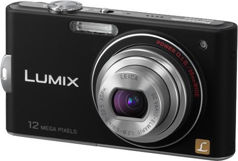 Panasonic Lumix FX60, 12Mpixel, 5xWW-Zoom, HD-Movie, Black (1/2,3'')