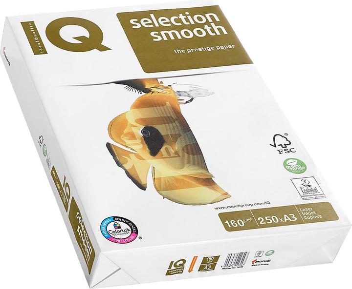 Immagine prodotto Mondi IQ Selection Carta da ufficio premium liscia (160 g/m², 250 x, A3)