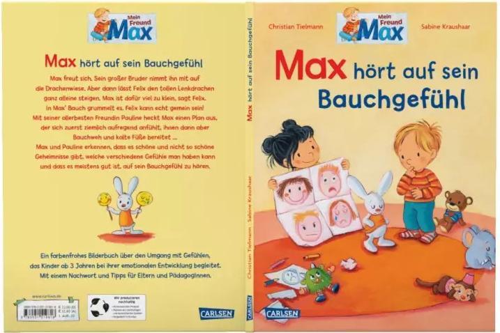 Produktbild Max-Bilderbücher: Max hört auf sein Bauchgefühl (Deutsch, Christian Tielmann, 2022)