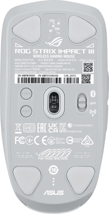Actual product image ASUS Mouse ROG Strix Impact III Wireless (Wireless)