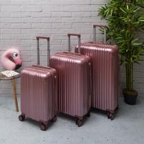 Actual product image Jet Lag new york suitcase pink x3 49l 65l 105l (49 l, Hand luggage (up to 50 litres))