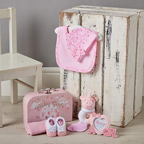Produktbild Activity Board Baby Geschenkset in Erinnerungskiste - von Hand Verpacktes Geschenk zur Geburt Mädchen -