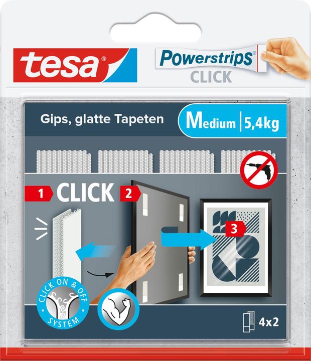 Produktbild tesa Powerstrips Click - Klebepads (20 mm)