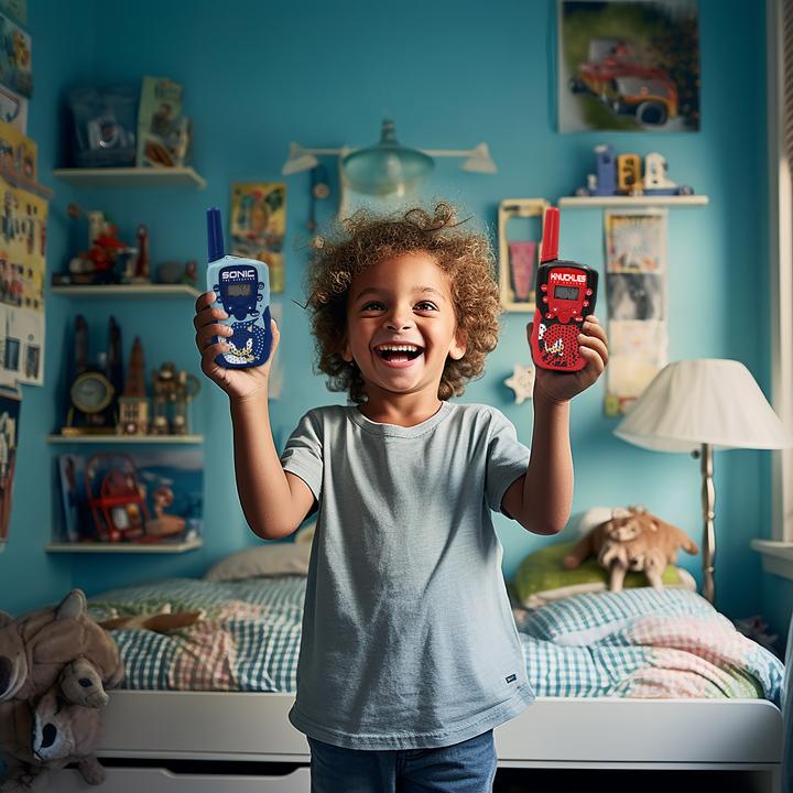 Actual product image OTL Children's walkie-talkies with 1 km range, long playing time with powerful Li-Ion batteries (1 km)