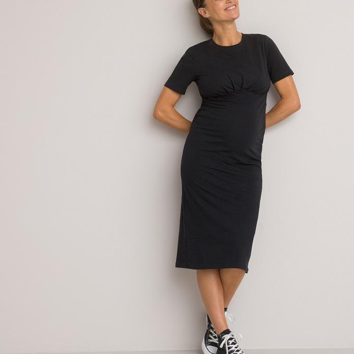 Produktbild La Redoute Collections Umstandskleid mit gerader Schnittform und kurzen Ärmeln (XL)