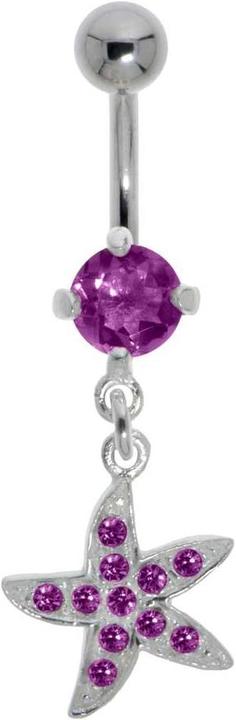 Bijouteria Bauchpiercing (Edelstahl, Silber 925, Kristall)