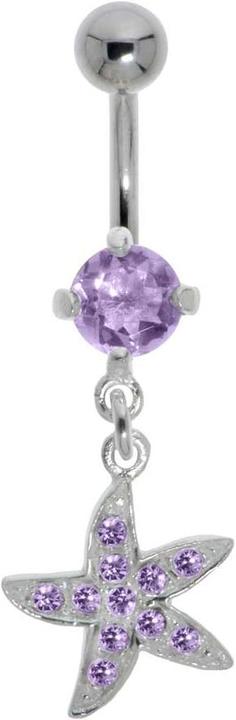 Bijouteria Bauchpiercing (Edelstahl, Silber 925, Kristall)