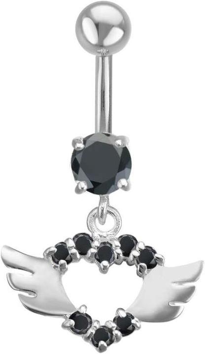 Actual product image Bijouteria Bellypiercing (Zirconia, Stainless steel, Silver 925)