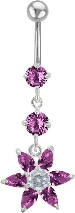 Bijouteria Bauchpiercing (Edelstahl, Silber 925, Zirkonia)