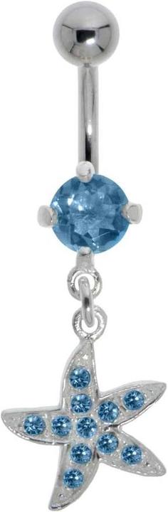 Actual product image Bijouteria Bellypiercing (Stainless steel, Silver 925, Crystal)