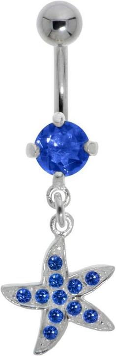 Actual product image Bijouteria Bellypiercing (Stainless steel, Silver 925, Crystal)