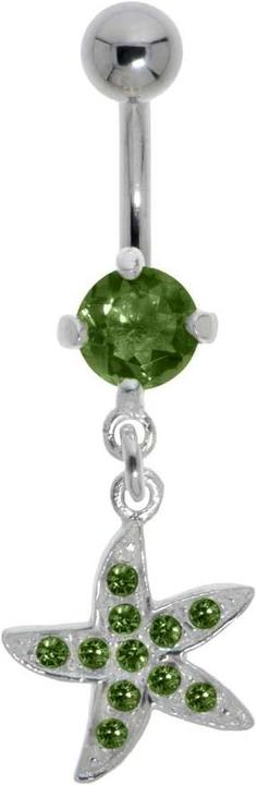 Bijouteria Bauchpiercing (Edelstahl, Silber 925, Kristall)