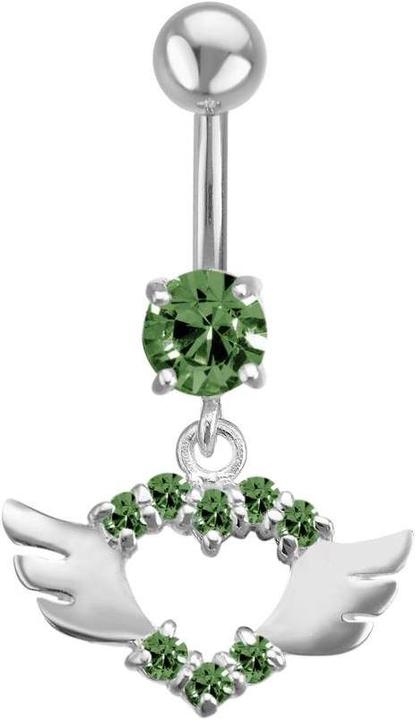 Actual product image Bijouteria Bellypiercing (Stainless steel, Silver 925, Zirconia)