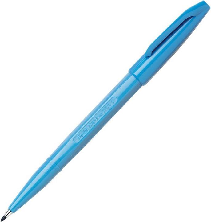 Actual product image Pentel Fibre pen Sign Pen (Light blue, 1 x)