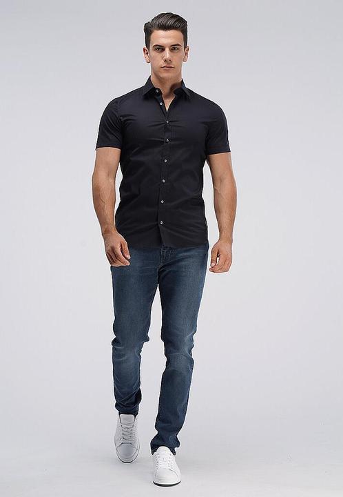 Immagine prodotto Olymp Camicia Level 5 Bodyfit nera 1/2 braccio Gr.37 (37)