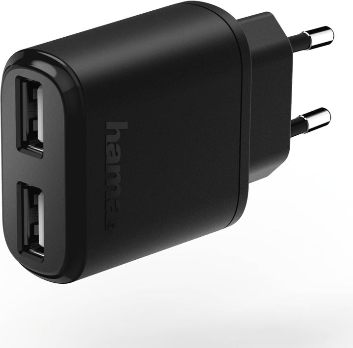 Hama Ladegerät 2-fach USB 2.4 A (12 W)