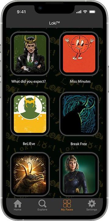 Image du produit Moby Fox MARVEL - Armband für Apple Watch 38/40/41/42/44/45/49 mm (Trickster Loki) (Silicone)