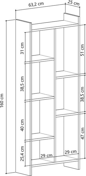 Actual product image Hanah Home Rebekah (63.5 x 160 x 25 cm)