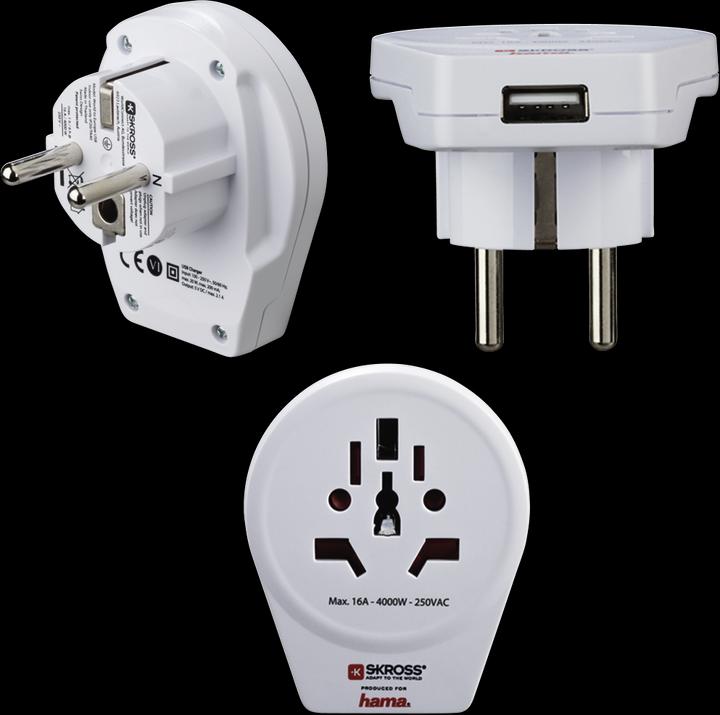 Actual product image Hama Universal World to Europe USB