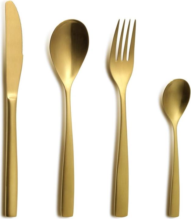 Produktbild Comas Barcelona Tafelgabel 18/0 Gold matt (Besteck Set)