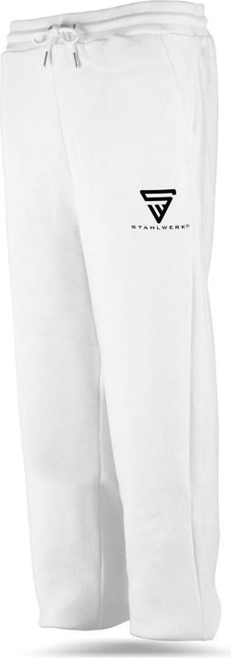 Actual product image Stahlwerk Jogging trousers white size L made of 70% cotton and 30% polyester (L)