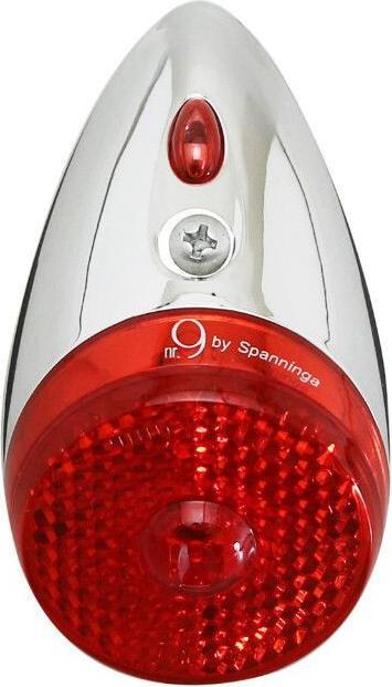 Spanninga fahrradlampe mit dynamo hinten am schutzblech 6v