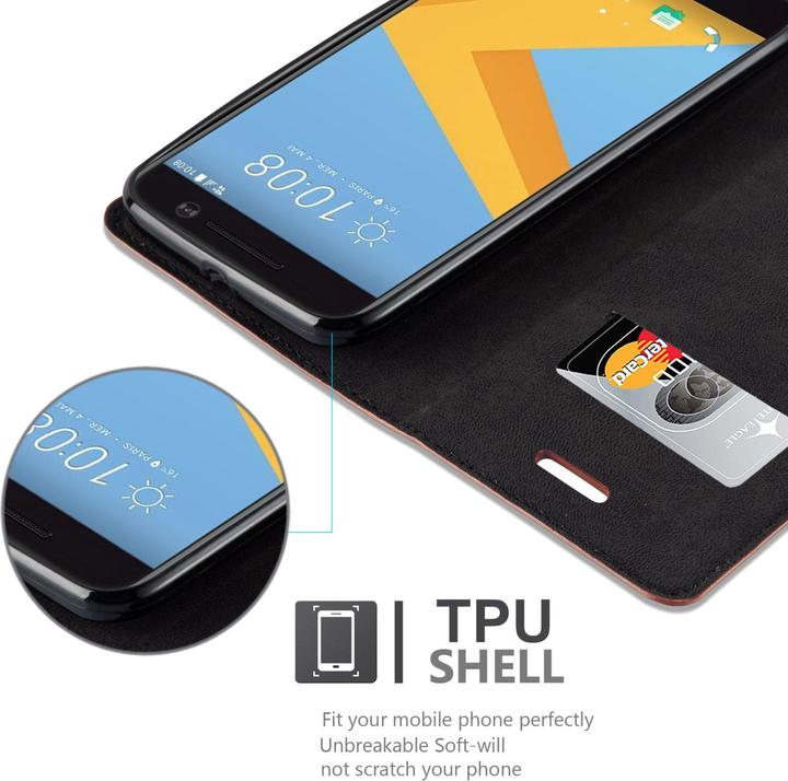 Produktbild Cadorabo Book Invisible Magnet Cover (HTC One M10)