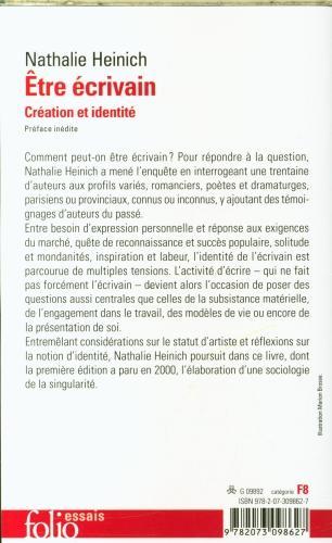 Produktbild Etre écrivain : création et identité (Französisch, Heinich Nathalie, 2025)