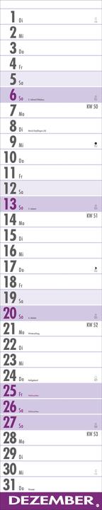 Produktbild Supermemo Kalender 2026 (17 x 85 cm, Harter Einband, Deutsch)