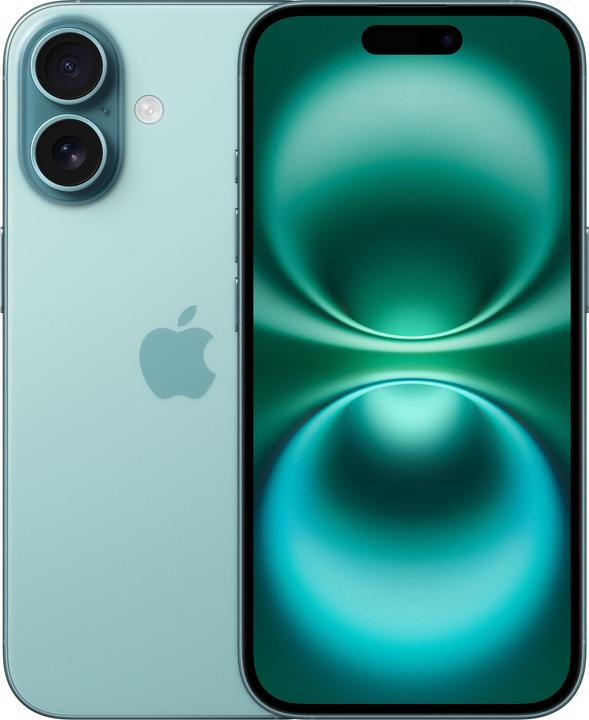 Produktbild Apple iPhone 16 (512 GB, Teal, 6.10", SIM + eSIM, 48 Mpx, 5G)