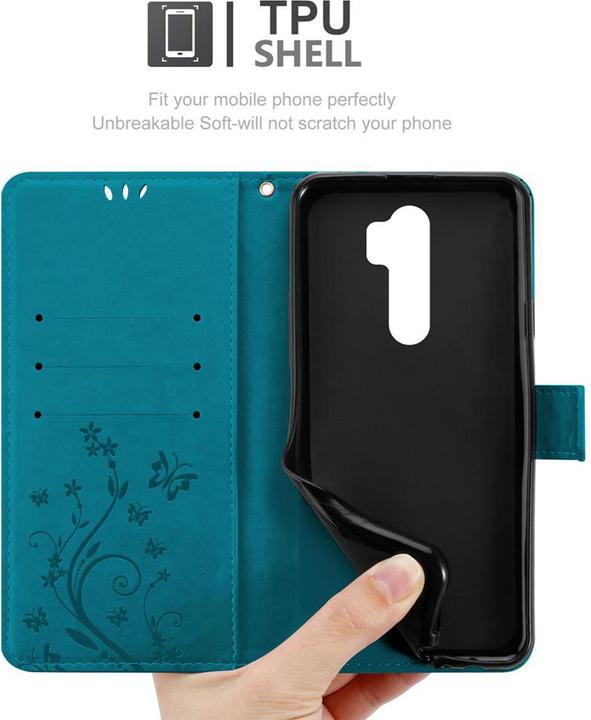 Image du produit Cadorabo Couverture du livre de fleurs (Xiaomi Redmi Note 8 Pro)