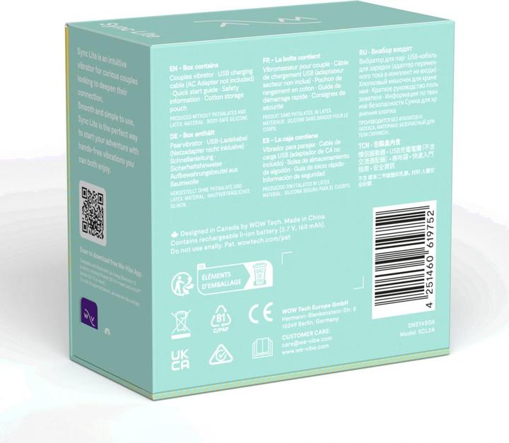 Productafbeelding We-Vibe Sync Lite Aqua