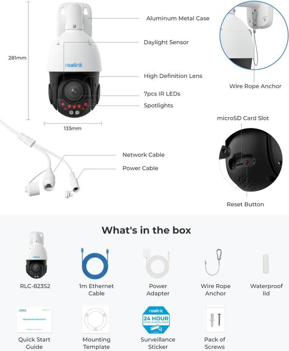 Actual product image Reolink P850 (3840 x 2160 pixels)