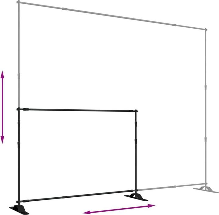 Actual product image VidaXL Backdrop Stand (305 cm, 243 cm)
