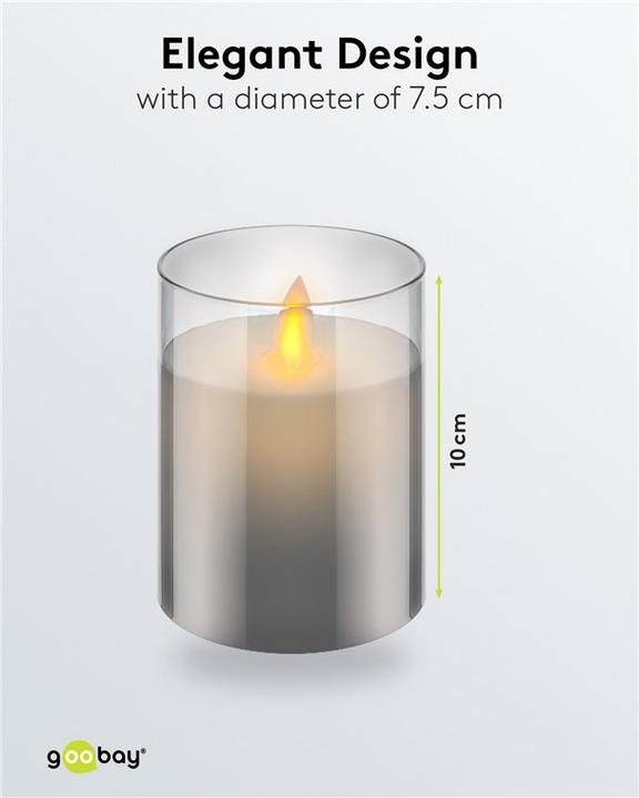 Actual product image Goobay LED real wax candle (1 x)