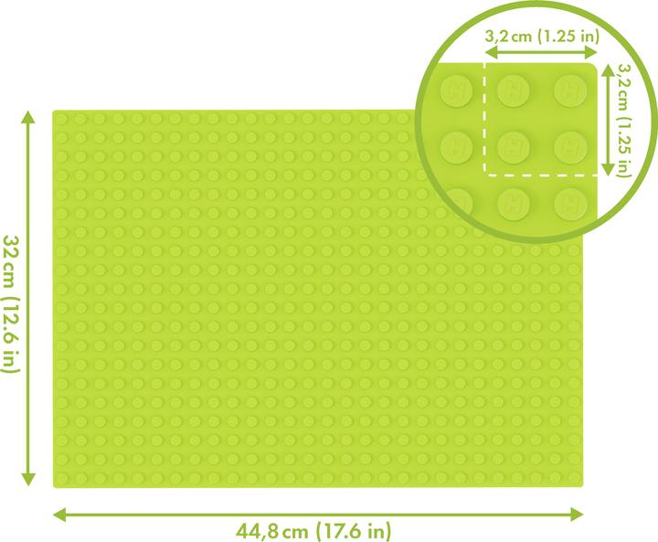 Actual product image Hubelino Base plate green