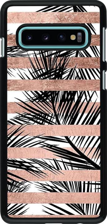 Actual product image PhoneLook Coque Palm trees gold stripes (Samsung Galaxy S10)