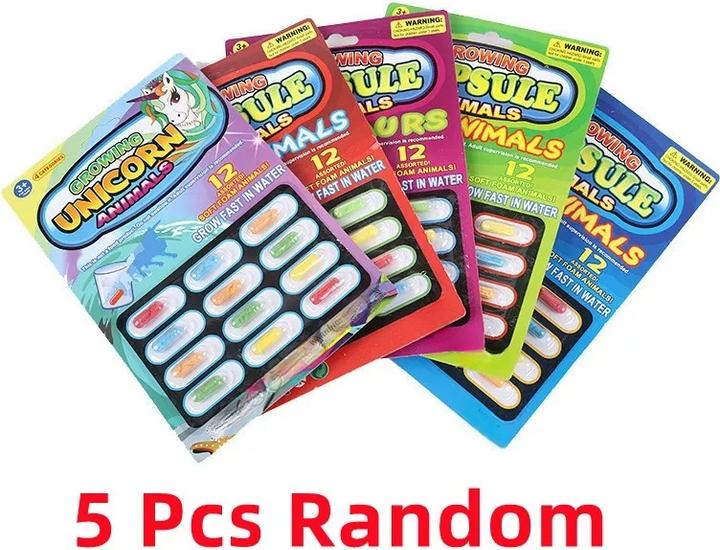 Immagine prodotto Activity Board 5Pz di capsule magiche di gomma colorate per la crescita degli animali unicorno