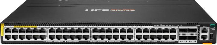 Actual product image HPE E Aruba Switch, 48 Port, Smart Rate 1/2.5/5/10G PoE and 4 Port MACsec, AVB, PTP (48 Ports)