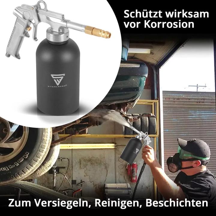 Produktbild Stahlwerk Druckbecherpistole 1100 ml 4-6 bar Hohlraumpistole Druckluftpistole
